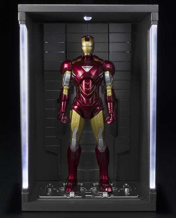 ست اکشن فیگور Iron man Mark 6 & Hall of Armor برند Bandai