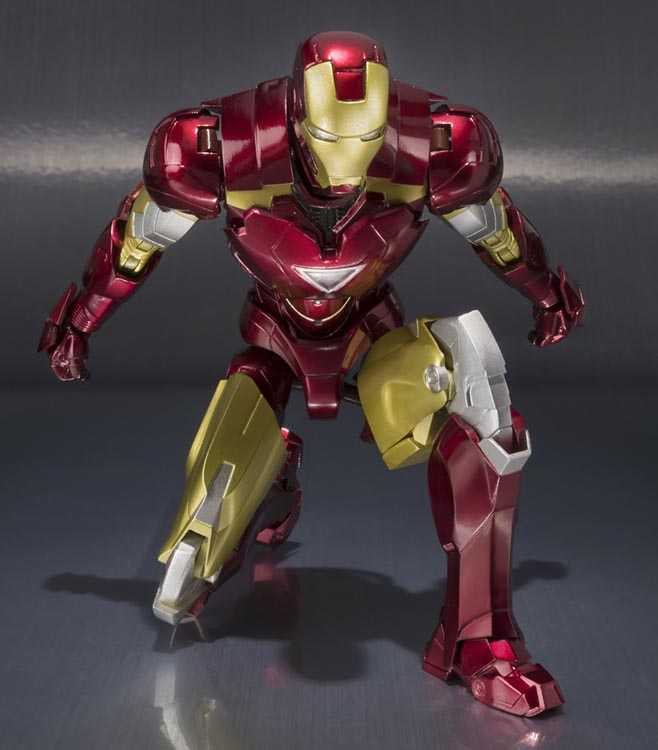 ست اکشن فیگور Iron man Mark 6 & Hall of Armor برند Bandai