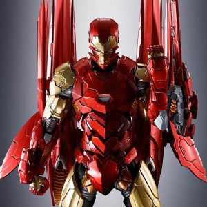 اکشن فیگور آیرون من فلزی برند باندای Tech-On Avengers S.H.Figuarts Tech-On Iron Man